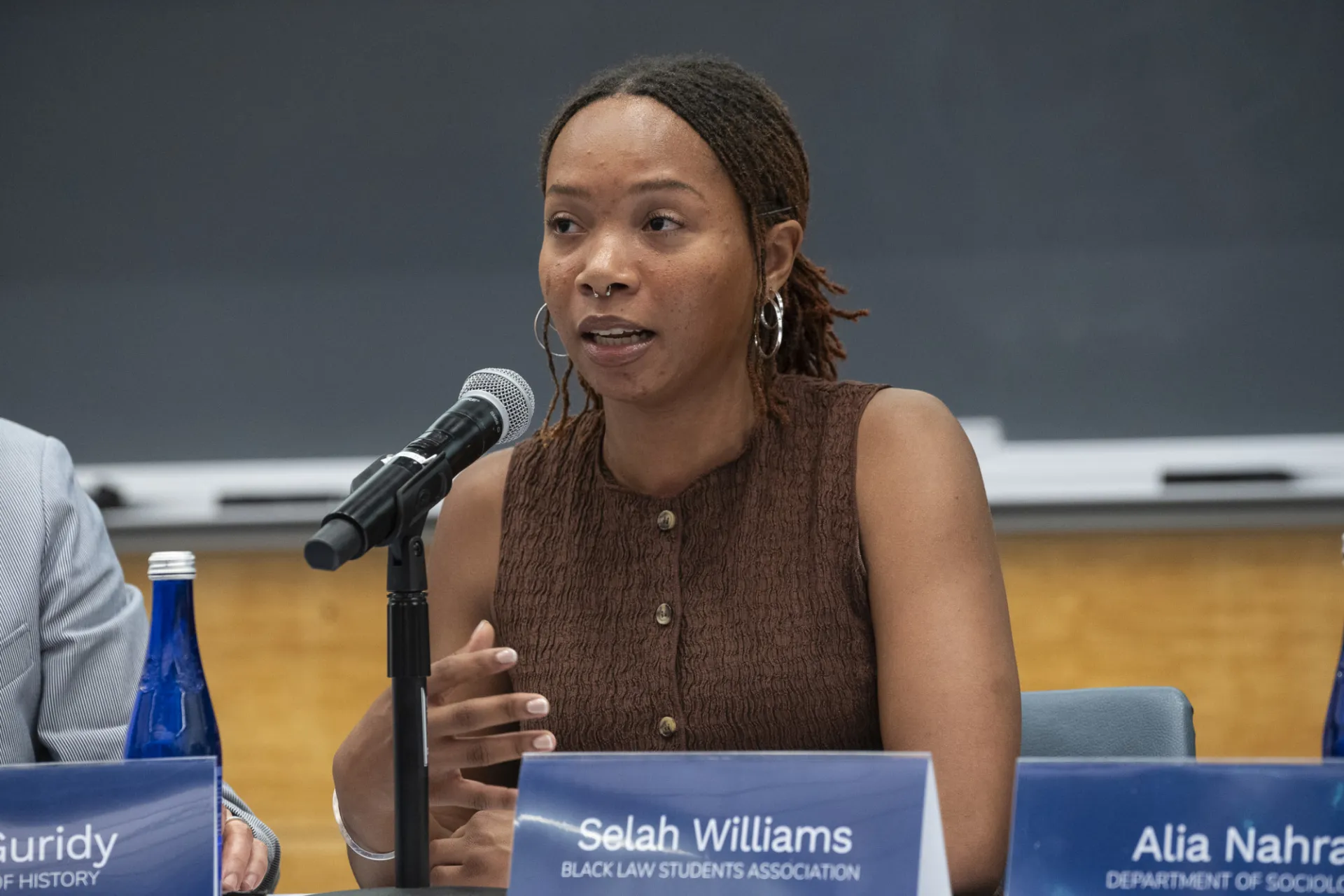 Selah Williams speaking at "Faculty-Student Collaborations to Reimagine the University."