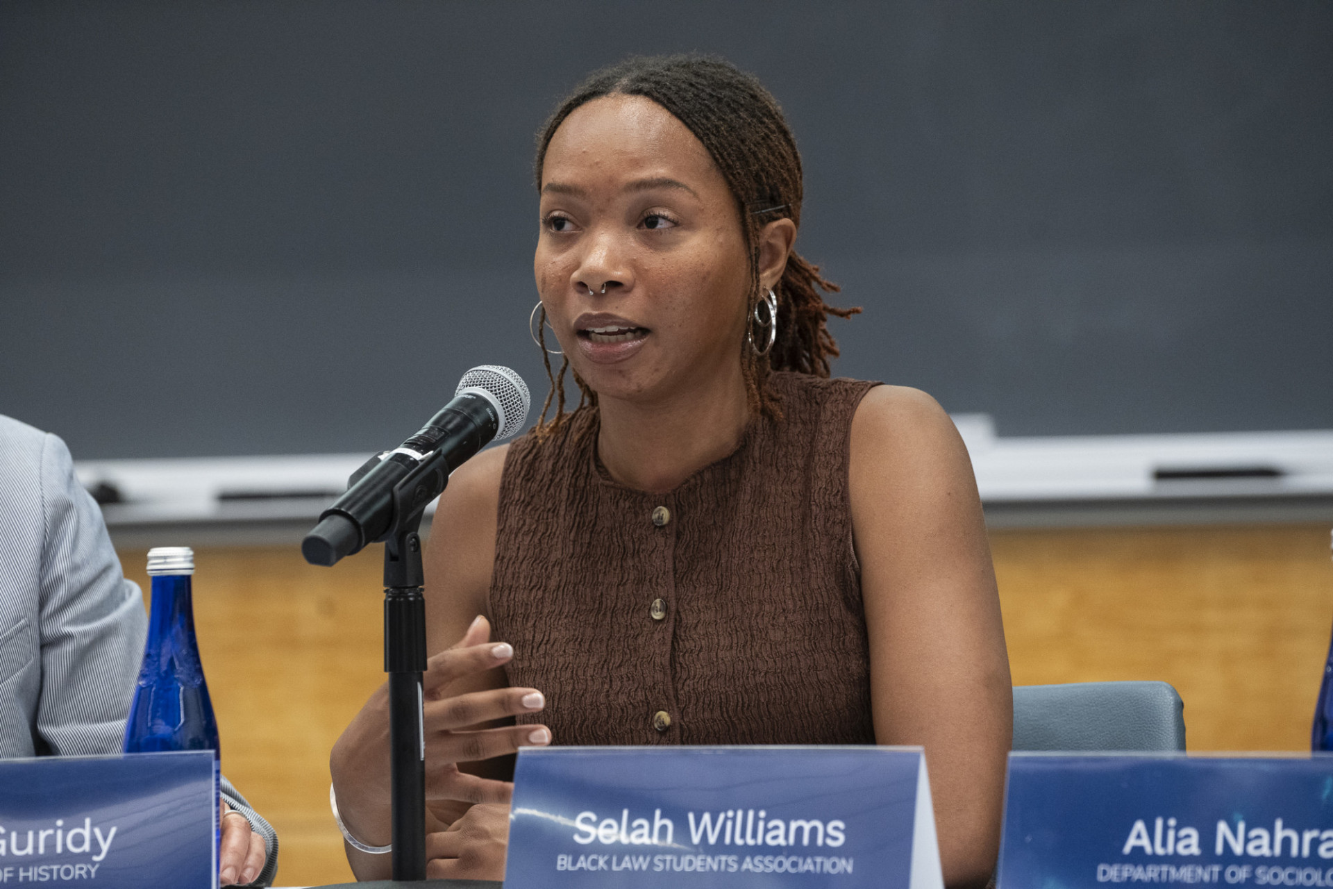 Selah Williams speaking at "Faculty-Student Collaborations to Reimagine the University."
