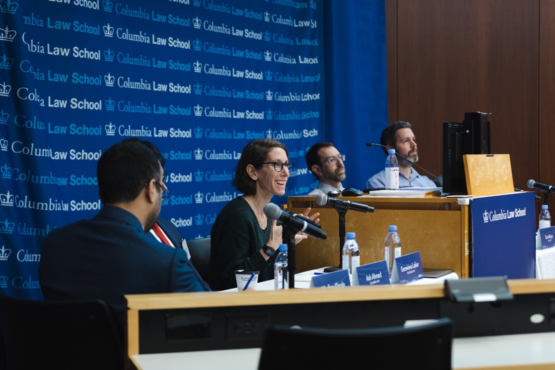 Speakers at panel table