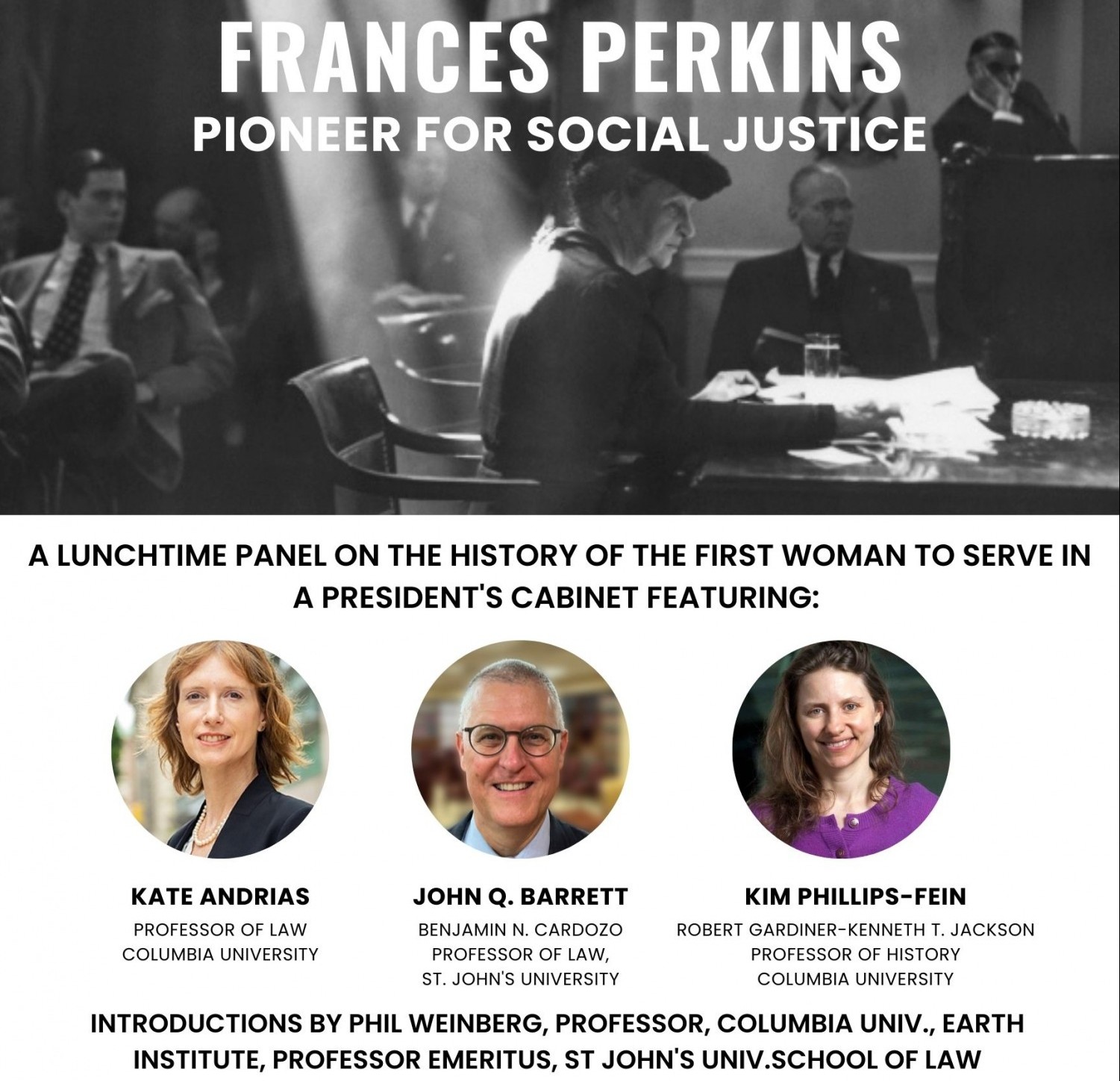 Frances Perkins Event Poster